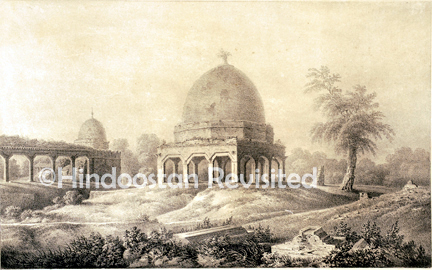 /data/Original Prints/Topography Views, City Views, Landscapes/A TOMB NEAR DEYRAH GUNGE, A SHORT DISTANCE FROM CAWNPORE ROAD.jpg